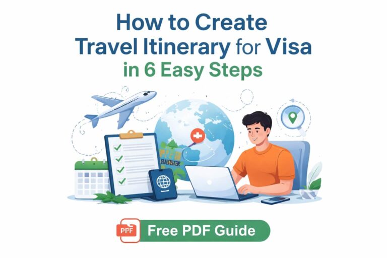 How to create travel itinerary for visa in 6 easy steps free PDF guide