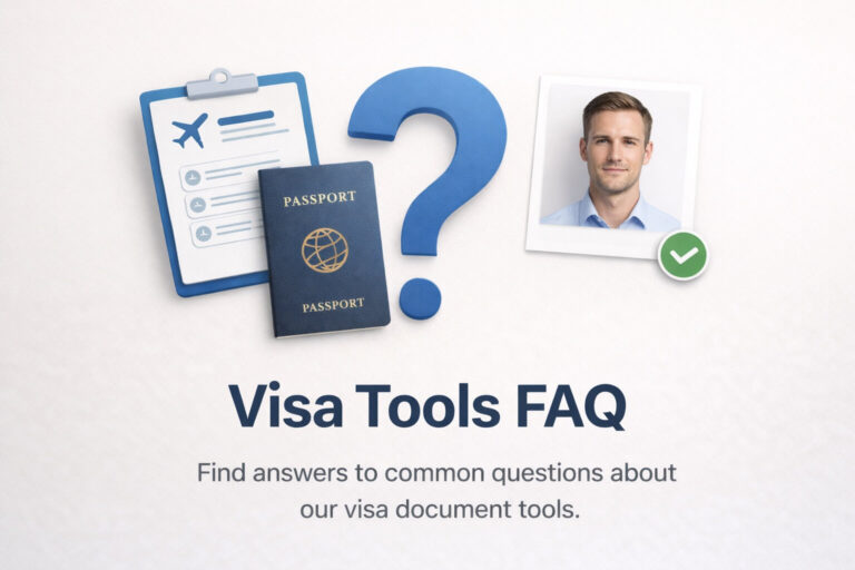 visa tools faq travel itinerary passport photo maker